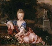 Alexis Simon Belle Portrait of Mariana Victoria of Spain fiancee of Louis XV Germany oil painting artist